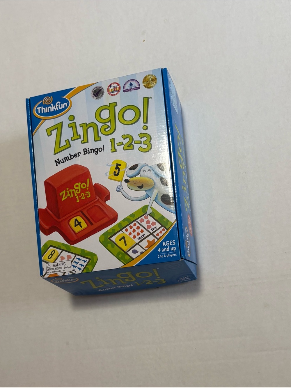 Zingo! 1-2-3 Number Bingo - Blue Box, Red Dispenser